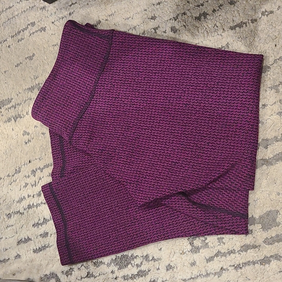 Lululemon Wunder Under Crop III Teeny Tooth Deep Fuchsia Black - Picture 7 of 9